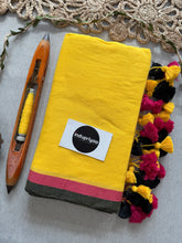 Indupriyaa Yellow  Pure Handloom Mulmul Cotton Saree